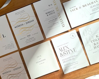 SAMPLE PACK - Luxurious Classic Foil Invitation Sample Pack