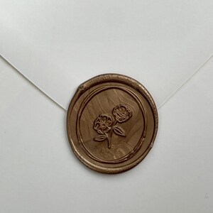 GoldBlume Symbol Wachs siegel