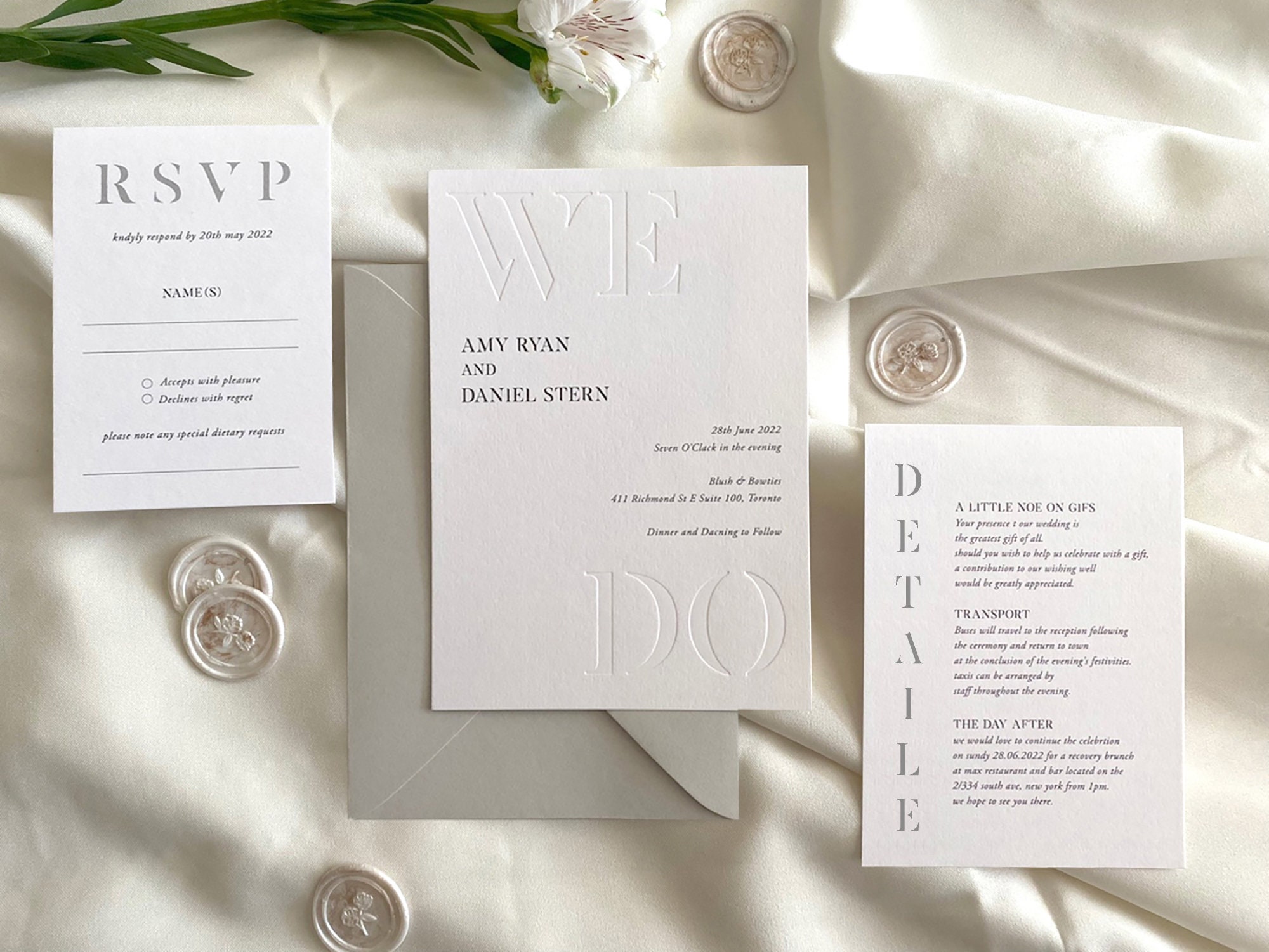 Pressed we Do Wedding Invitations | Etsy Australia