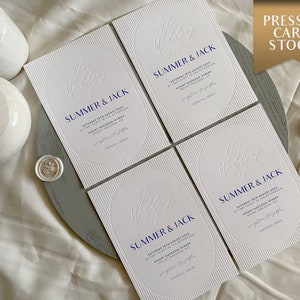 Inviti di nozze prestampati "The Wedding of" - Design minimalista e moderno