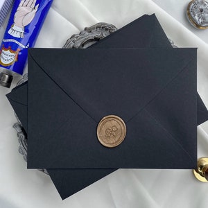 Black Banker Envelope - 187x130mm