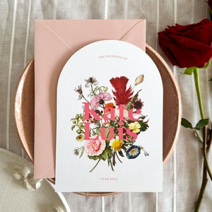 Inviti per matrimonio Enchanted Garden Arch - Perfetti per matrimoni romantici