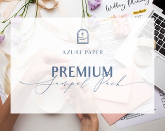 Wedding Invitation Premium Sample Pack - international postage