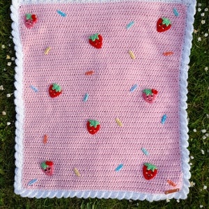 Strawberry milkshake blanket (pdf only)