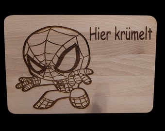 Frühstücksbrett personalisiert, Geschenk für Kinder, Holzbrett personalisiert, Alltags Begleiter.