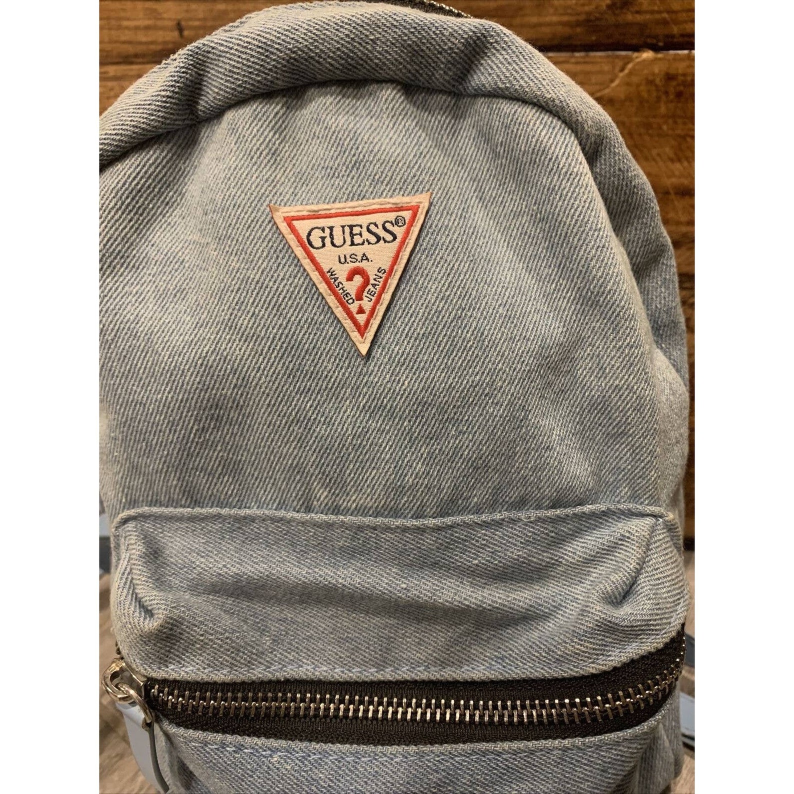 Vintage GUESS Jeans Backpack Purse Tote Bag Denim USA Retro Etsy