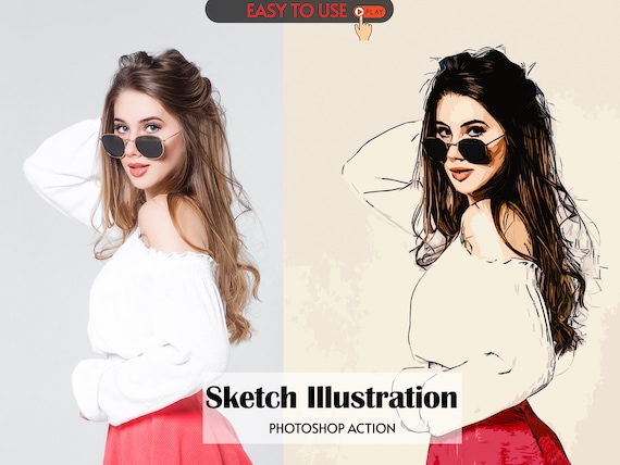 Pen Sketch Effect Photoshop Action -2 by AL AMIN on Dribbble