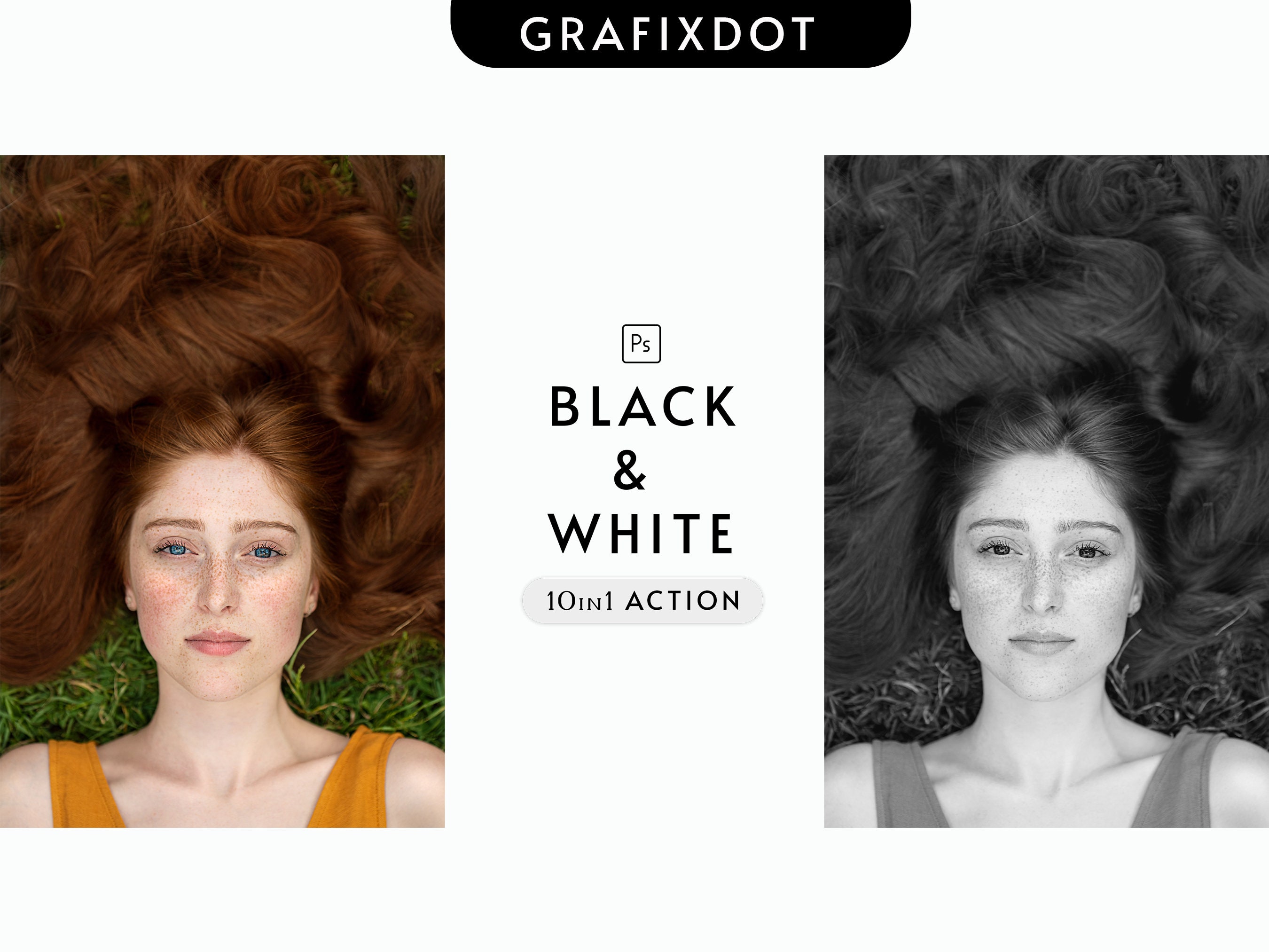 Black and White Action Monochrome Action Fine Etsy