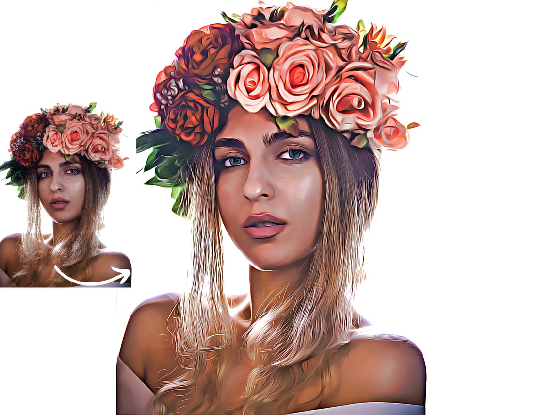 Oil Paint Action PS Actions Oil Painting Filter Digital