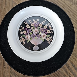 Vintage Periwinkle Shell Art Rare Picture Framed Seashell Wall Decor Antique Coastal Home Gift