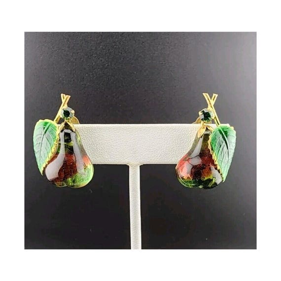 Austrian Glass Forbidden Fruit Earrings