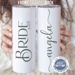 Custom Wedding Party Tumbler Cup, Bachelorette Party Tumbler Cup, Bridesmaid Proposal Gifts, Tumbler Wedding Gift Bridal Party Tumbler Cups