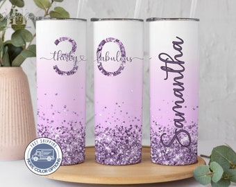 30th Birthday Cup Personalized, Tumbler Gift for her 30th Bday Gift for her 30th Birthday 30th Cup for Birthday Girl 30th Birthday Tumbler