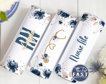Personalized Nurse Tumbler, Nurse Travel Cup, Registered Nurse Tumbler, registered nurse gift, Nurse Graduation Gift Nursing Student Tumbler