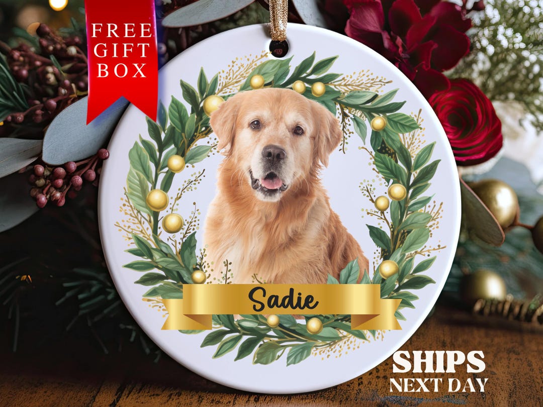 Custom Pet Ornament Personalized Dog Christmas Ornament, Custom Dog ...