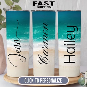 Custom Beach Vacation Tumbler, Personalized Beach Vacation Tumbler, Family vacation tumbler, Girls Trip Tumbler Summer tumbler Gift for her