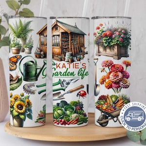 Plant Lover Tumbler Cup, Personalized Garden Lady Tumbler With Name, Plant Lover Gift for Crazy Plant lady, Plant Lover Tumbler, Plant Cup