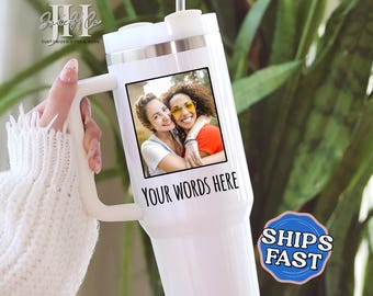 Custom Photo Tumbler Customized Photo Tumbler Photo Travel Mug Personalized Photo Tumbler With Custom Photo 40oz Tumbler Custom Text Tumbler