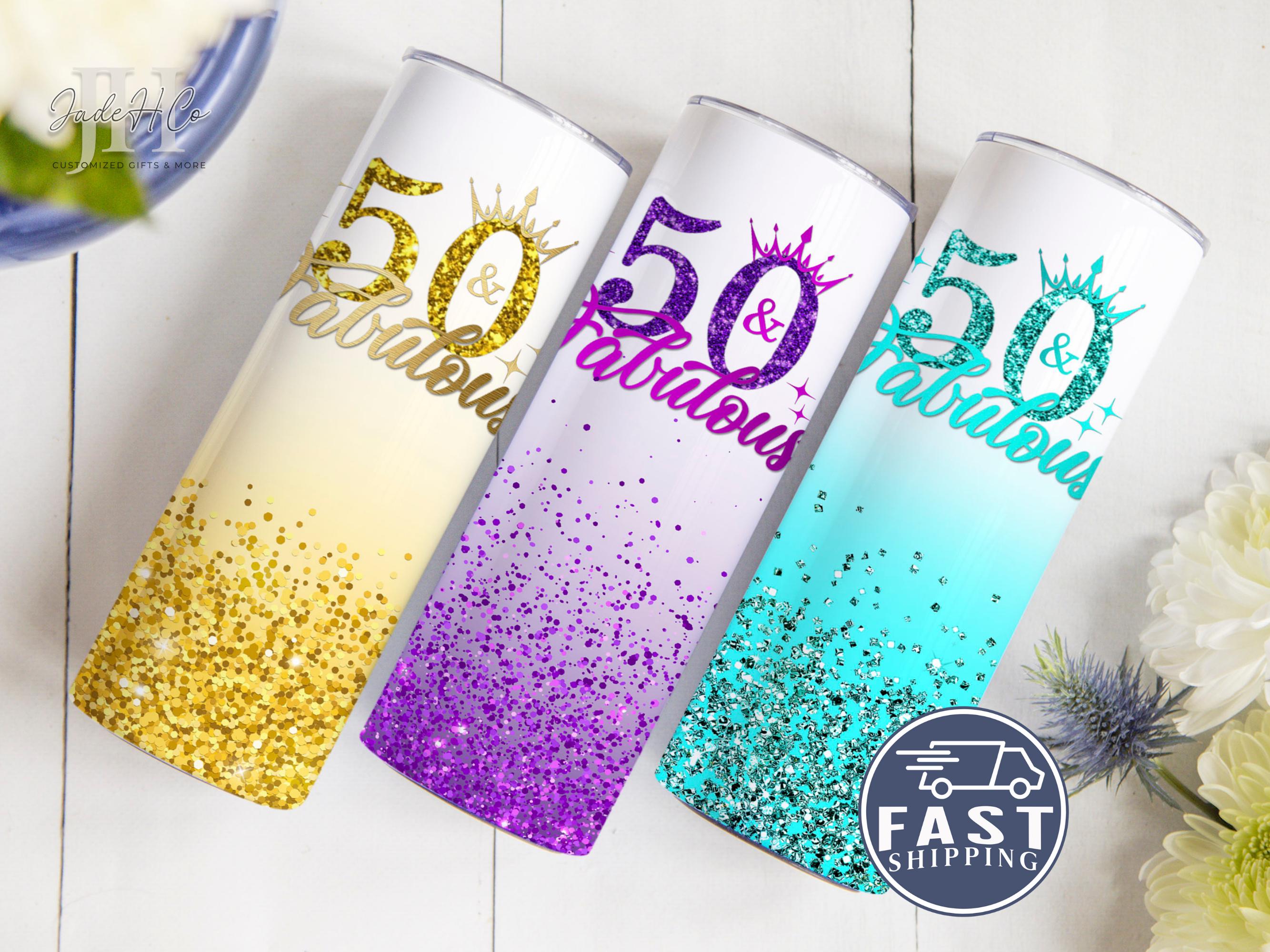 50th Birthday Plastic Wine Cups - Etsy