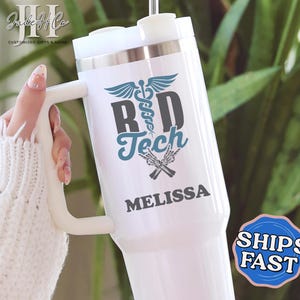 Radiology Tech Tumbler, Custom Radiology 40oz Tumbler with Handle Radiology Gifts for Xray Tech Cup Radiologist Travel Mug RAD Tech Tumbler