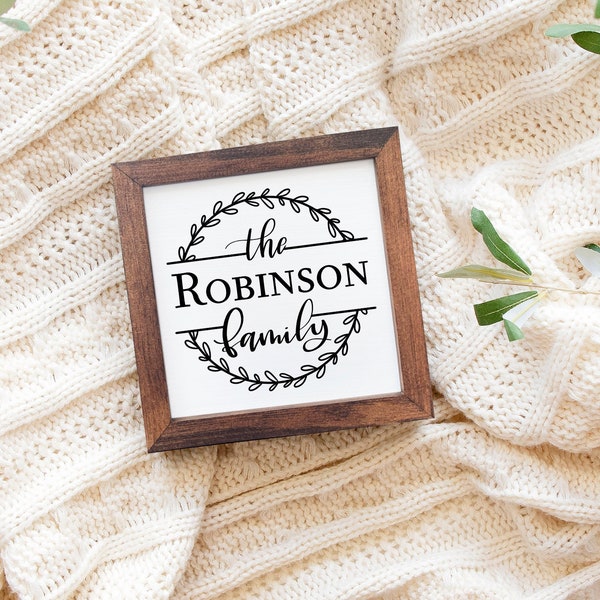 Family Name Sign | Personalized Gift |  Entry Table Decor