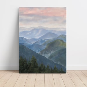 Mountain Art | Blue Ridge Parkway | Blue Ridge Mountains Art | Appalachian Mountain | Landscape Wall Art | North Carolina Art