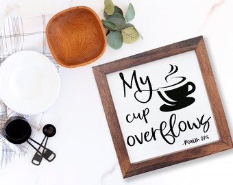 Kitchen Sign | Christian Gifts | JW Pioneer Gifts | JW Gifts | Bible Verse Sign | Coffee Bar decor