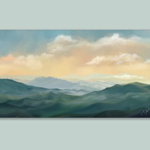 Datsuzoku" | Landscape Painting | Appalachian Mountains | Panoramic Landscape Painting