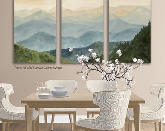 Appalachian Mountain Landscape Art | North Carolina Wall Art  | Blue Ridge Parkway | Wall Art