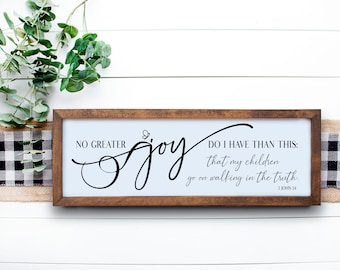 3 John 1:4 Scripture Wood Sign | JW Family Gift, Spiritual Encouragement