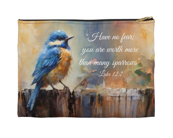 Pencil Case |  Cosmetic Travel Bags | JW Kids Gift | JW Gifts | You are Worth More Than Many Sparrows