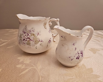 Hammersley Victorian Violets Set of two Creamers