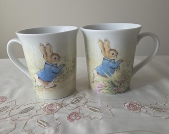 Beatrix Potter Peter Rabbit Set of 2 Coffee/Tea Mugs