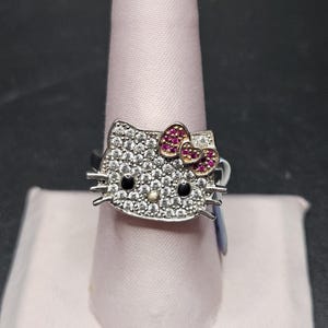 Vintage Swarovski Crystal Hello Kitty Ring - Etsy