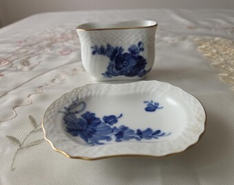 Vintage Royal Copenhagen Blue Flower Cigarette Holder/Trinket Dish