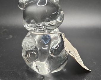 Vintage Fenton Bear with Birthstone