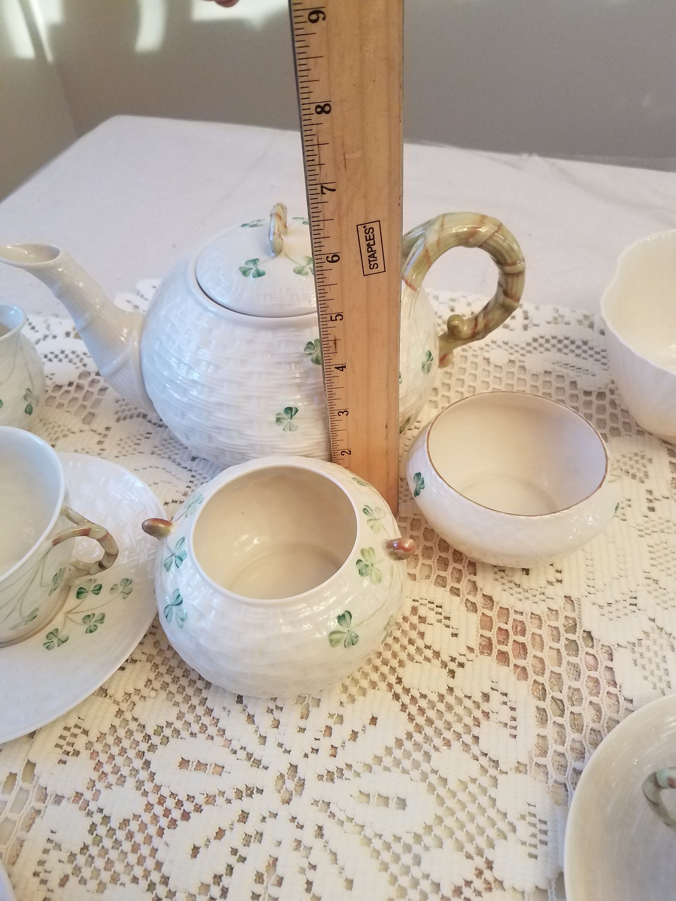 Vintage Belleek Tea Set Etsy