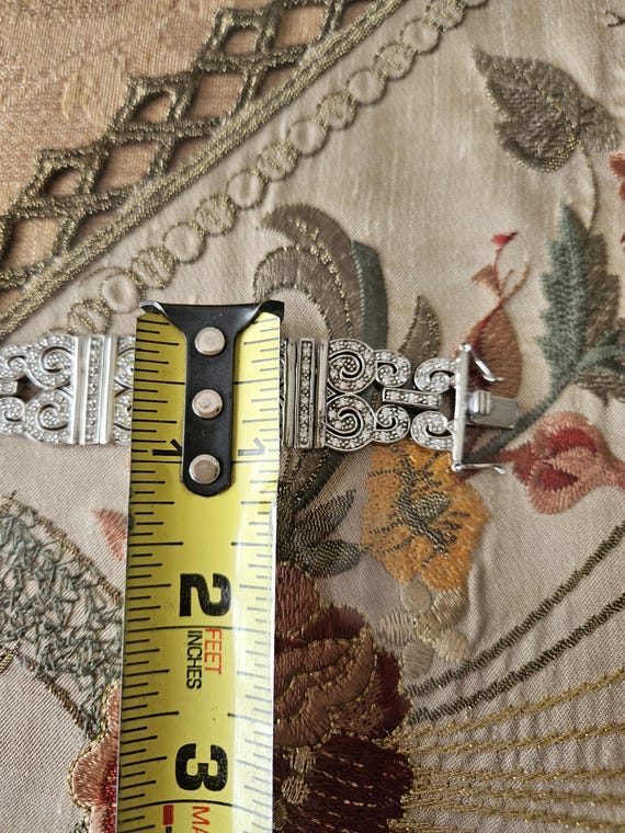 Sterling Silver Panel Bracelet - image 9