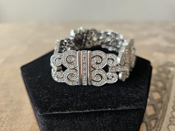 Sterling Silver Panel Bracelet - image 1