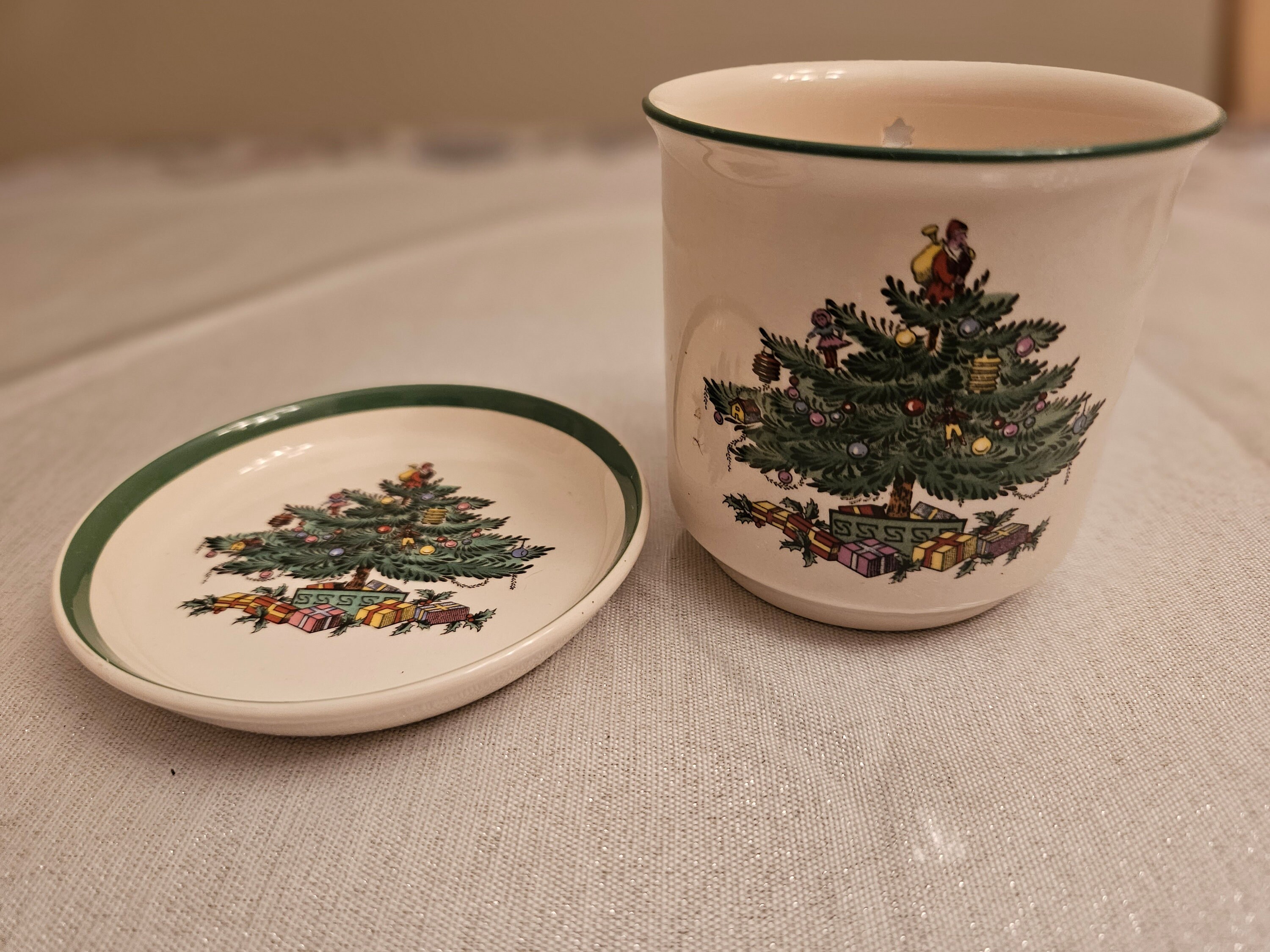 Spode Christmas Tree Cookies For Santa Plate Vintage Spode