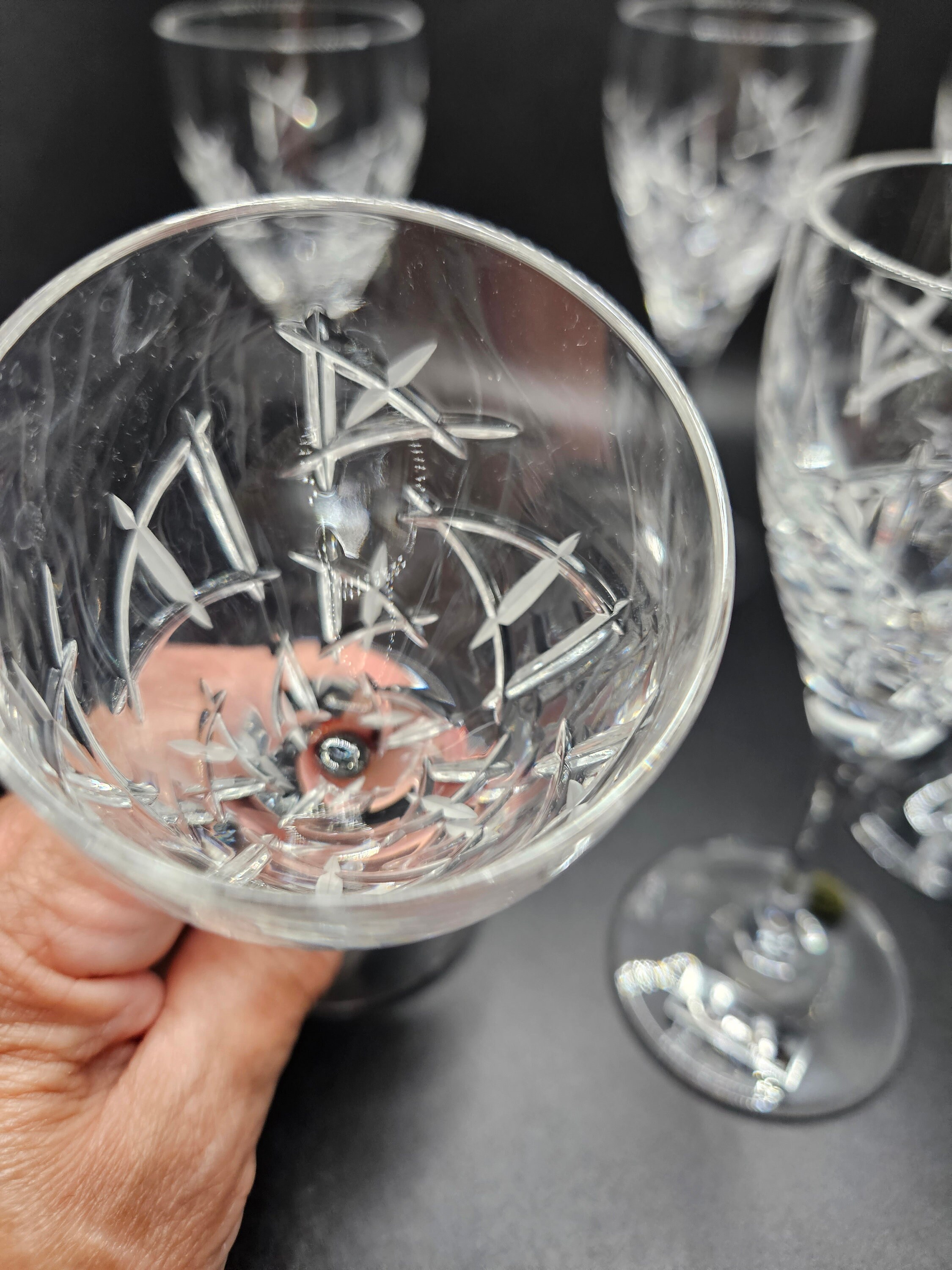 Vintage Crystal Cordial/sherry Glasses Etsy