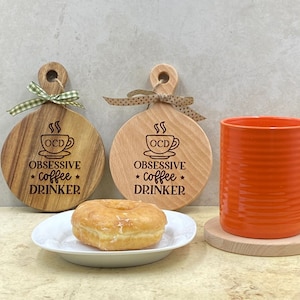 Mini Charcuterie Board: Farmhouse Kitchen Decor, Coffee Mug Mat