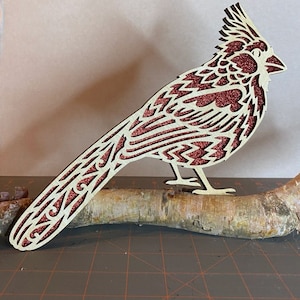 Cardinal Wall Decoration, Memorial for Loved One, Home Decor, 3D Wall Hanging