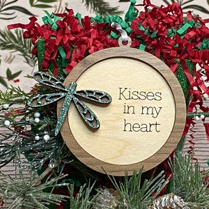 Dragonfly With Sentiment Christmas Ornament, Tree Decoration