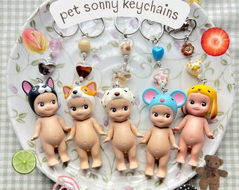Kewpie Angel Sonny Doll Handmade Beaded Keychain | Pet Edition