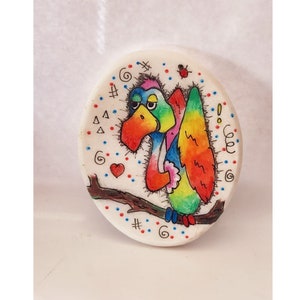 Bird ,   Handmade painted Rock. Bird vulture hand painted. LRG