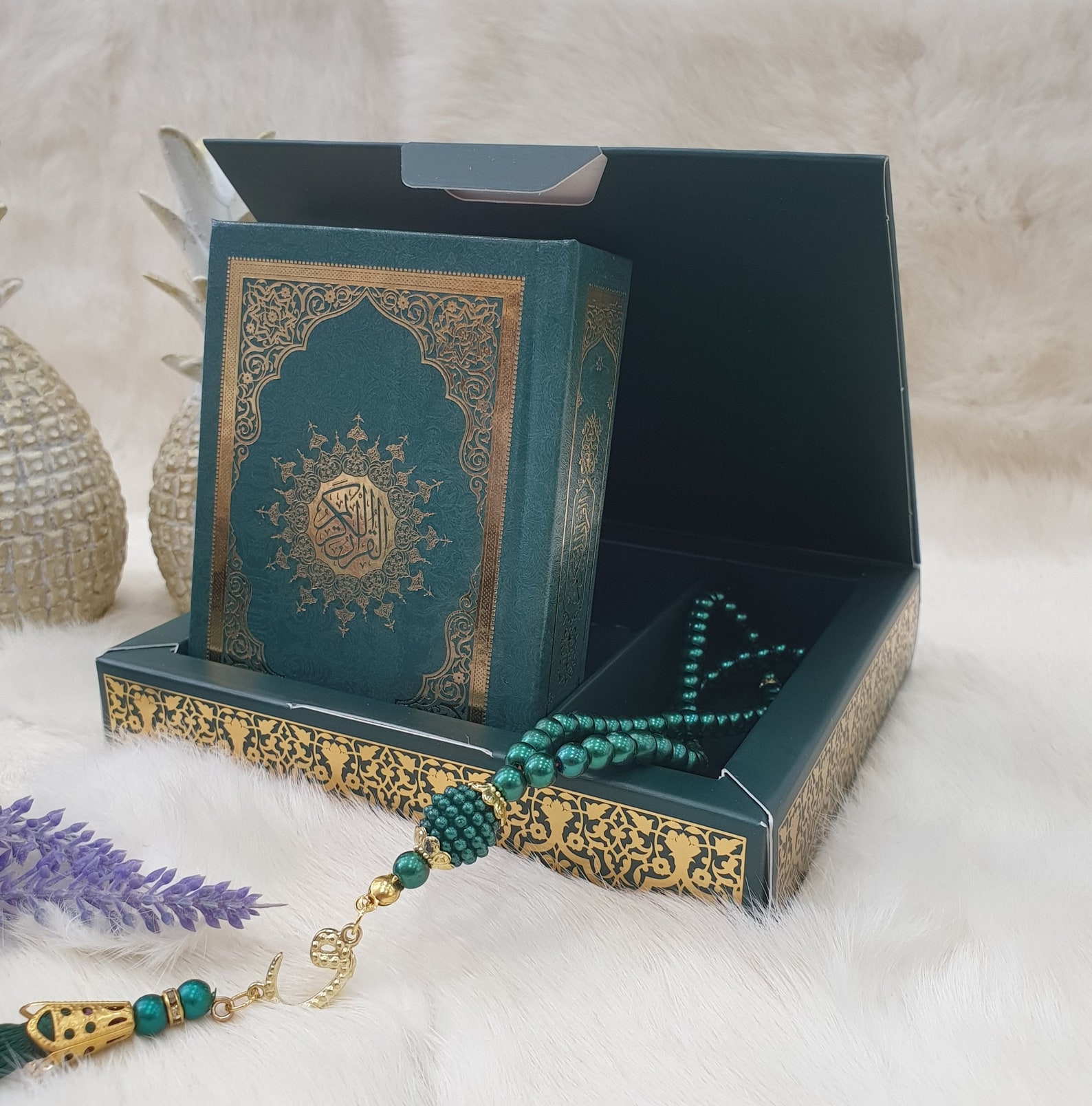 Velvet Wooden Box Quran Quran Sets Quran Arabic Quran and Etsy