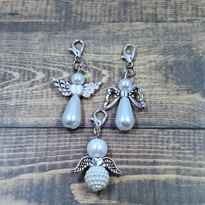 Angel Badge Reel Charm | Church Zipper Tumbler Charm | Nurse Charm | Badge Buddy Lanyard Charm | Bracelet Shoe Phone Charm | Stitch Marker image 1