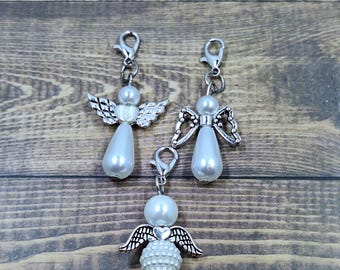 Angel Badge Reel Charm | Church Zipper Tumbler Charm | Nurse Charm | Badge Buddy Lanyard Charm | Bracelet Shoe Phone Charm | Stitch Marker