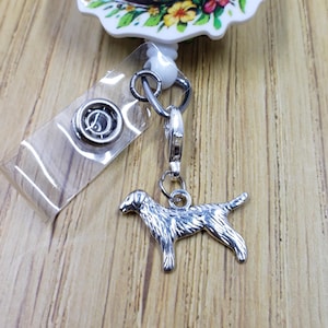 Labrador Badge Reel Charm | Dog Zipper Charm | Lab Planner Charm | Vet Tech Badge Buddy Charm | Badge Charm | Stitch Marker | Lanyard Charm